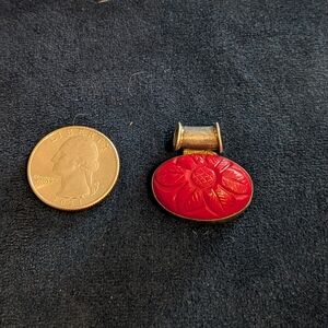 Red Floral Pendant